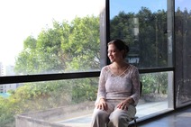 María Laura en quinto piso Escuela de Arquitectura, UCR